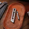 Premium Titanium Retractable Graphite EDC Bookmark Pen