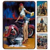 4pcs - Pin Up Girls - Vintage Metal Signs(8*12Inch) - Vehicle