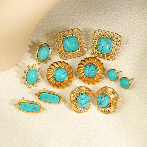 Natural Stone Earrings