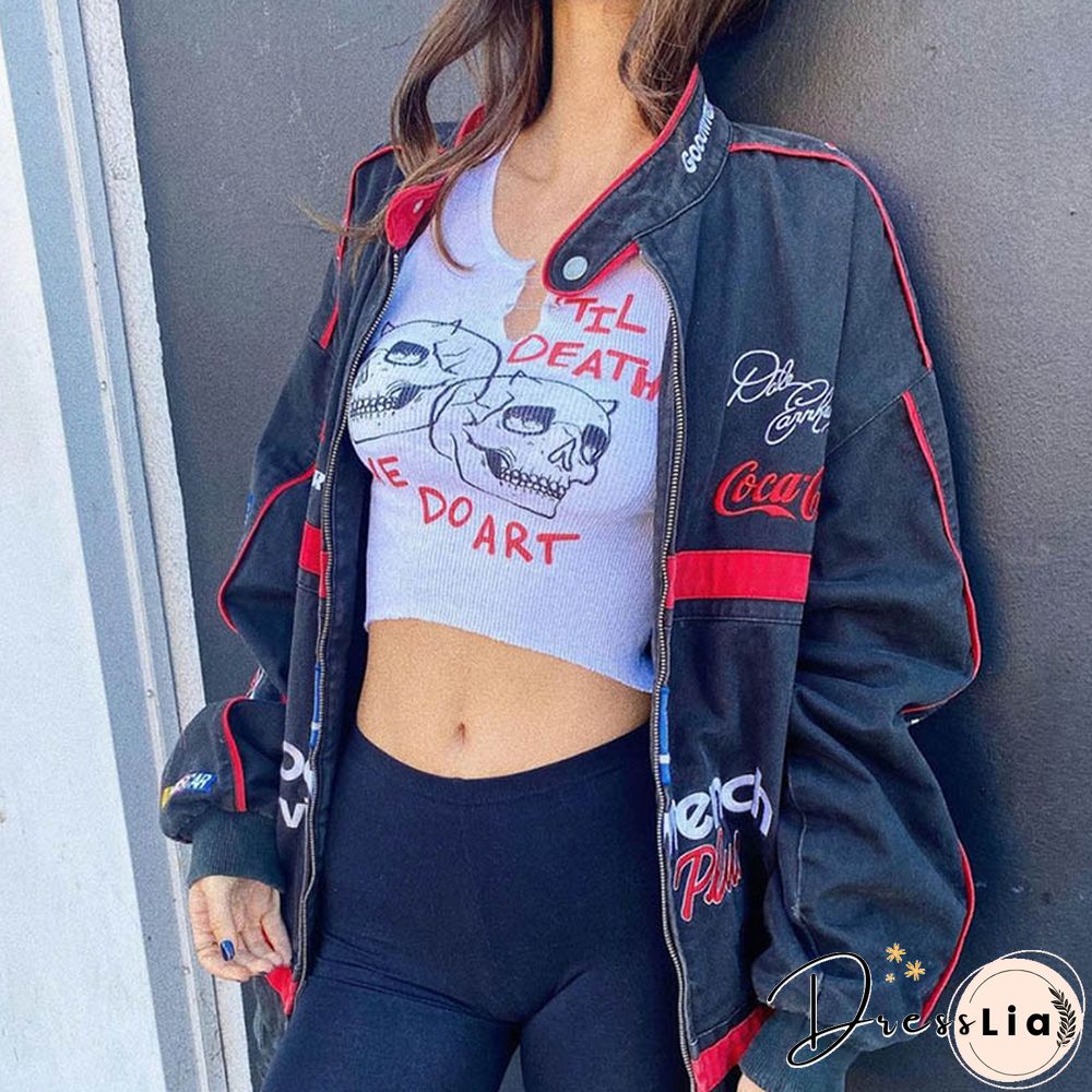 Aesthetic Graphic Cyber Streetwear Women Chic Sleeveless Activity Tank Tops Harajuku Skinny Crop Tops Camisole