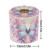 (US Local)Butterfly DIY Diamond Painting Handmade Tissue Holder Rhinestones Tissue Box