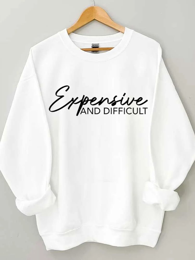 Comstylish Expensive And Difficult Printed Casual Sweatshirt