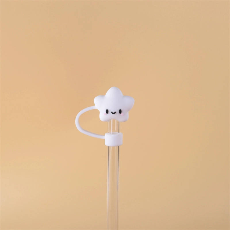 10mm Glass Straw Cap Dust Cover Stainless Steel Straw Dust Cover Dust Plug 10mm Large Diameter Milk Tea