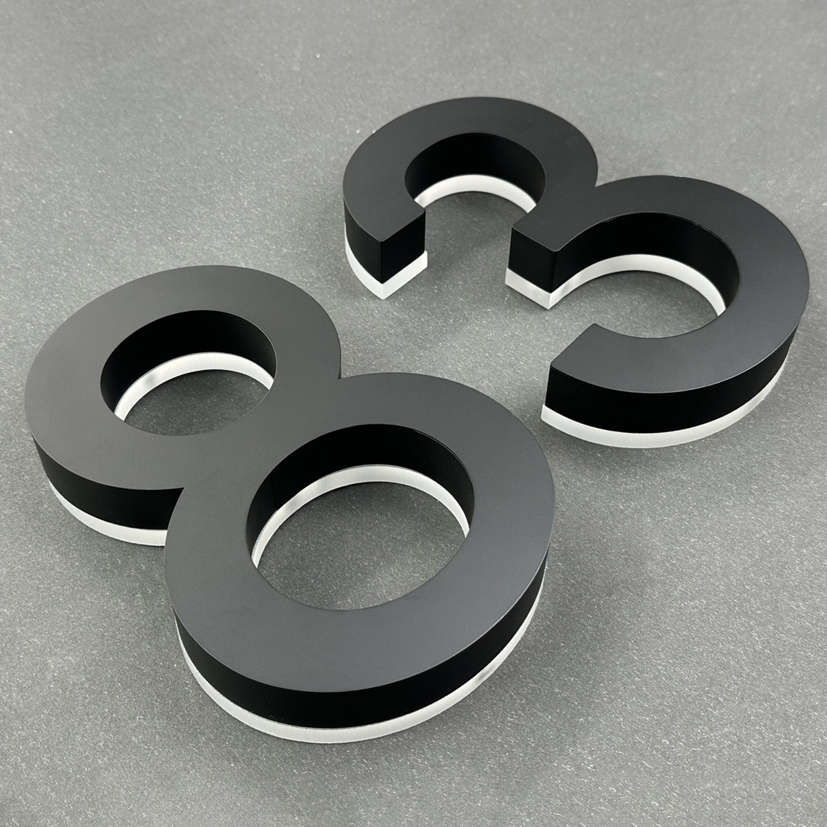 Solar Backlit Illuminated House Numbers 83 Product Actual Photo3