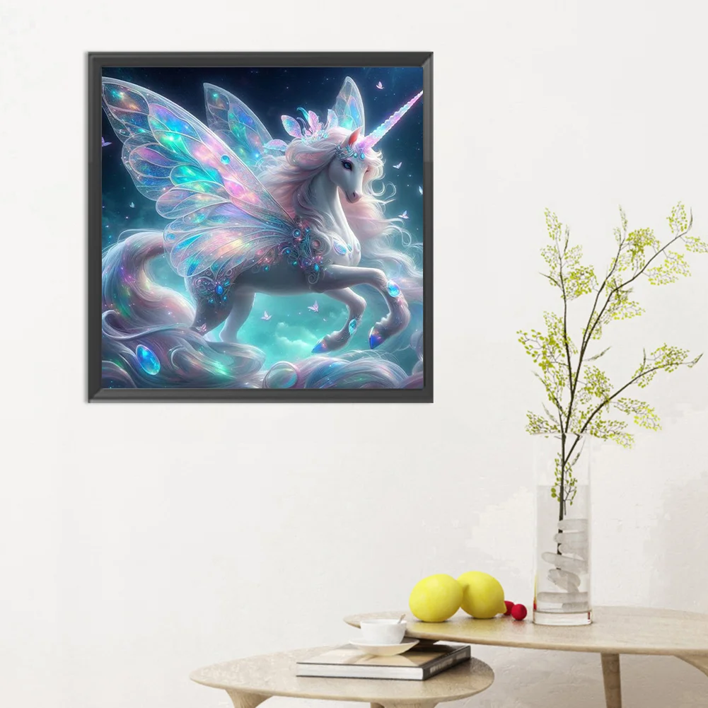 Diamond Painting - Full Round Drill - Dream Unicorn(Canvas|30*30cm)