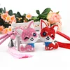 Bead Embroidery - 2Pcs Pink Fox Bead Cross Stitch Keychain Kit