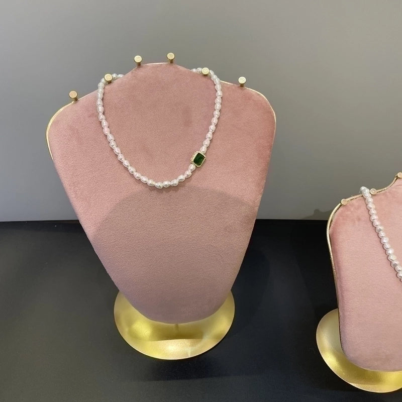 Casual Solid Color Metal Jewelry Rack