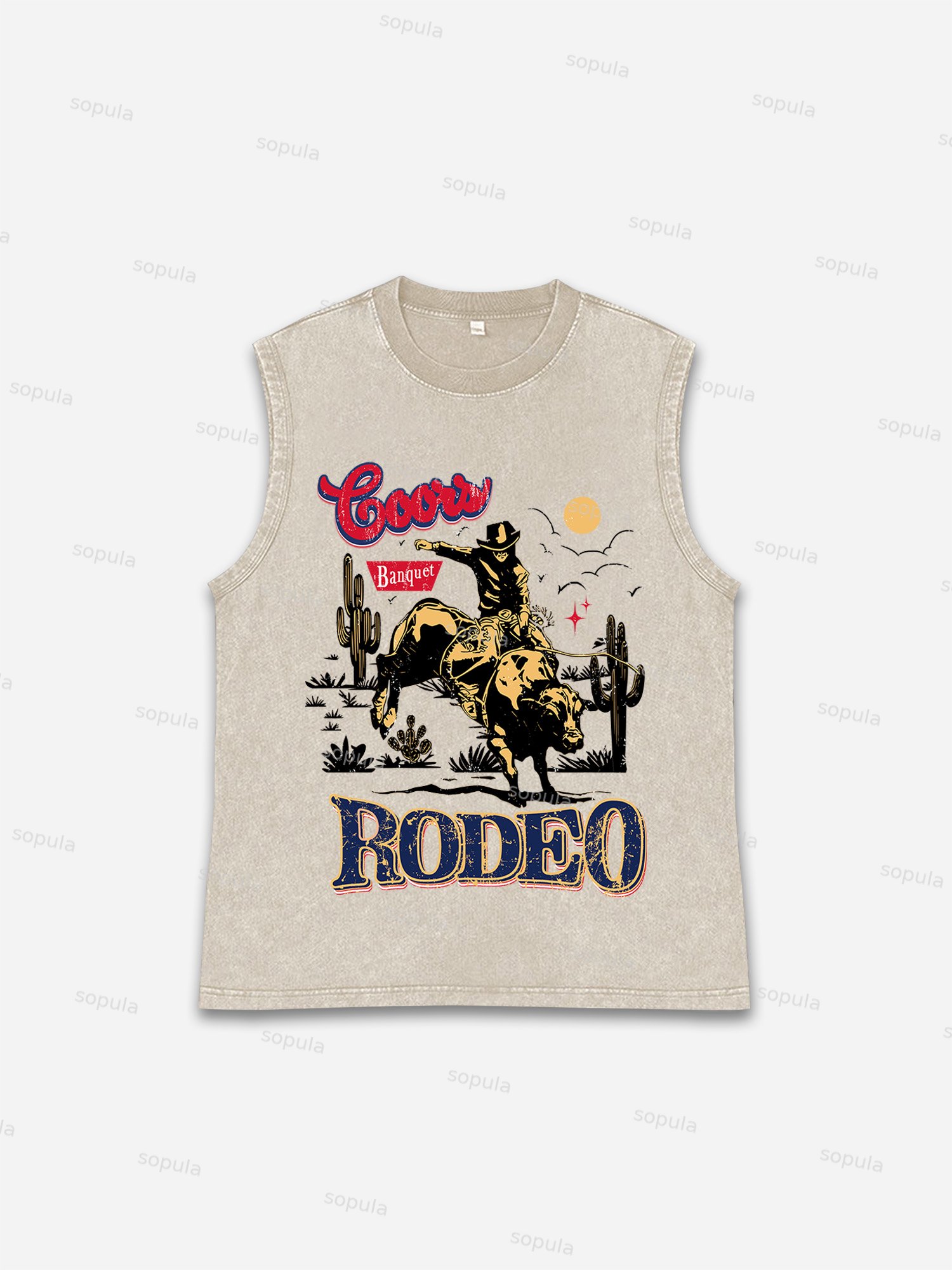 Coors Banquet Rodeo Classic Graphic Tank Top - Sopula｜Premium Graphic Tees & Graphic Clothing