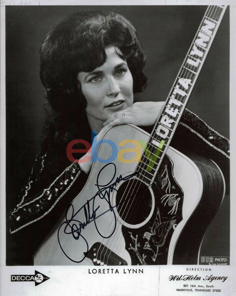 Loretta Lynn Autographed 8x10 Signed Photo Poster painting reprint