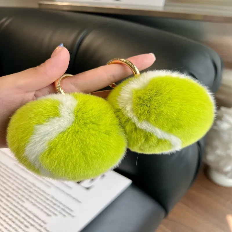 Minimalist Animal Plush Keychain