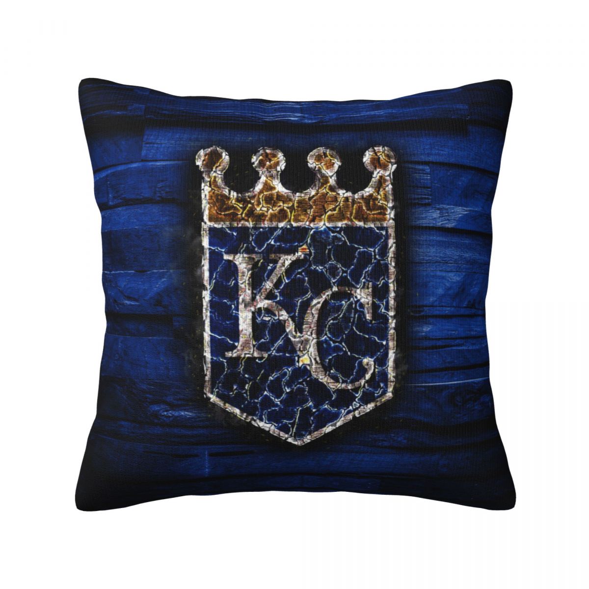 Kansas City Royals Scorched Logo Throw Pillows 18 x 18 inch