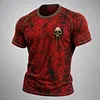 Men's Vintage Skull Print Casual Top by Inlyline