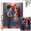Diamond Painting -DIY Full Square Drill Valentines Day Couple(35x45cm)