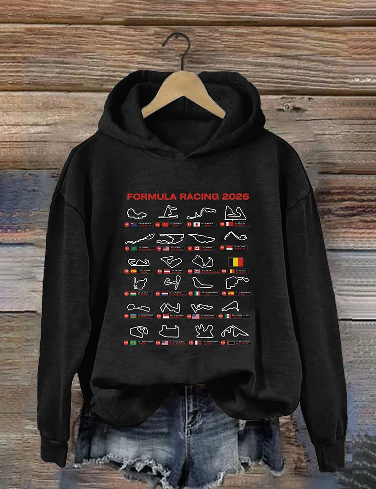 Formula Racing 2026 Schedule Hoodie