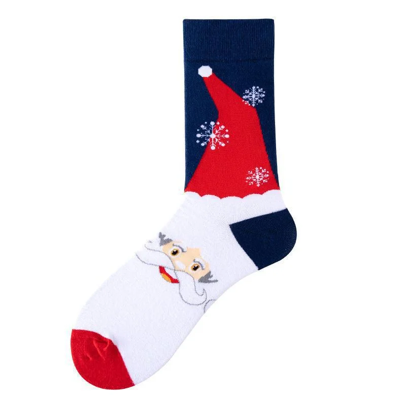 Unisex Jacquard Knit Terry Mid-calf Christmas Stock