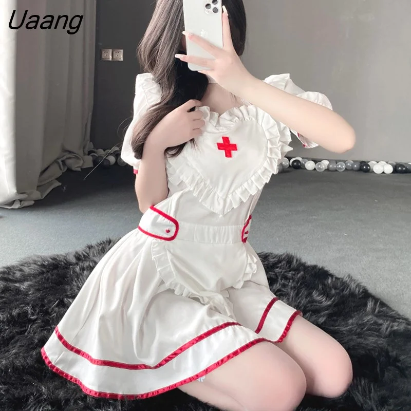 Uaang Women Sexy Nurse Costumes Erotic Cosplay Adult Nurse Uniform