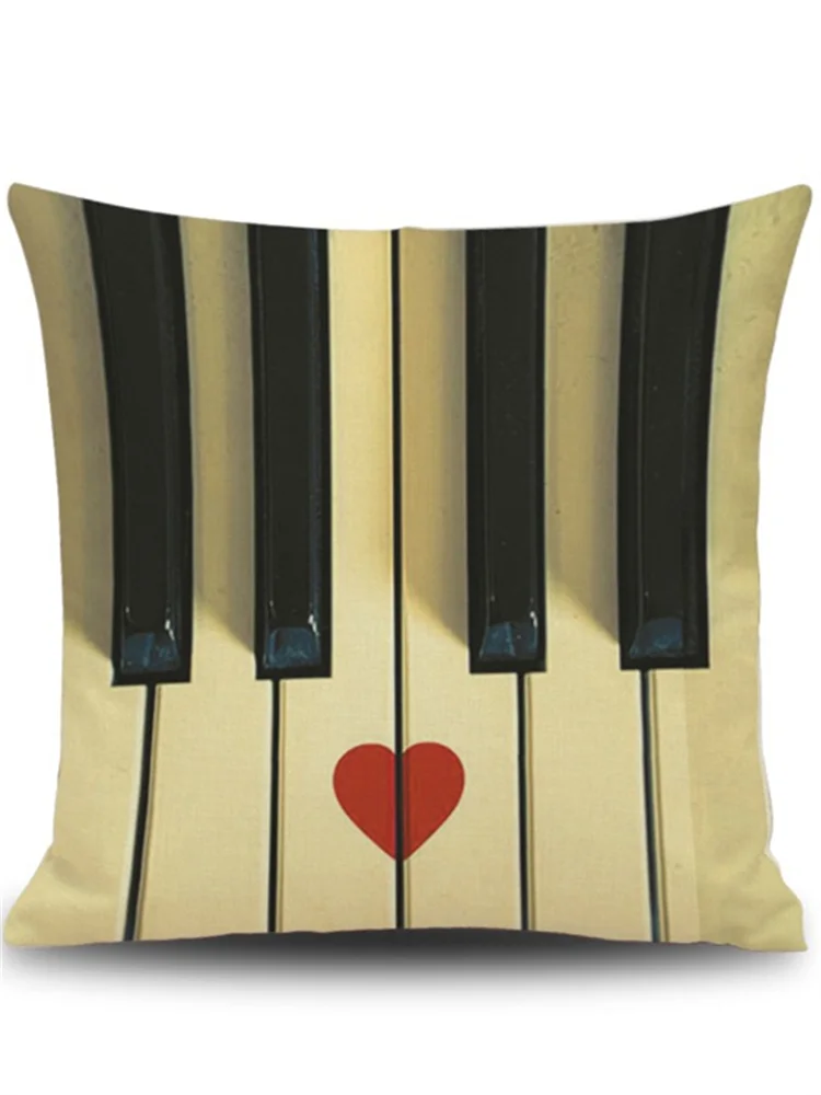 Music Lover Notes Art Linen Pillowcase