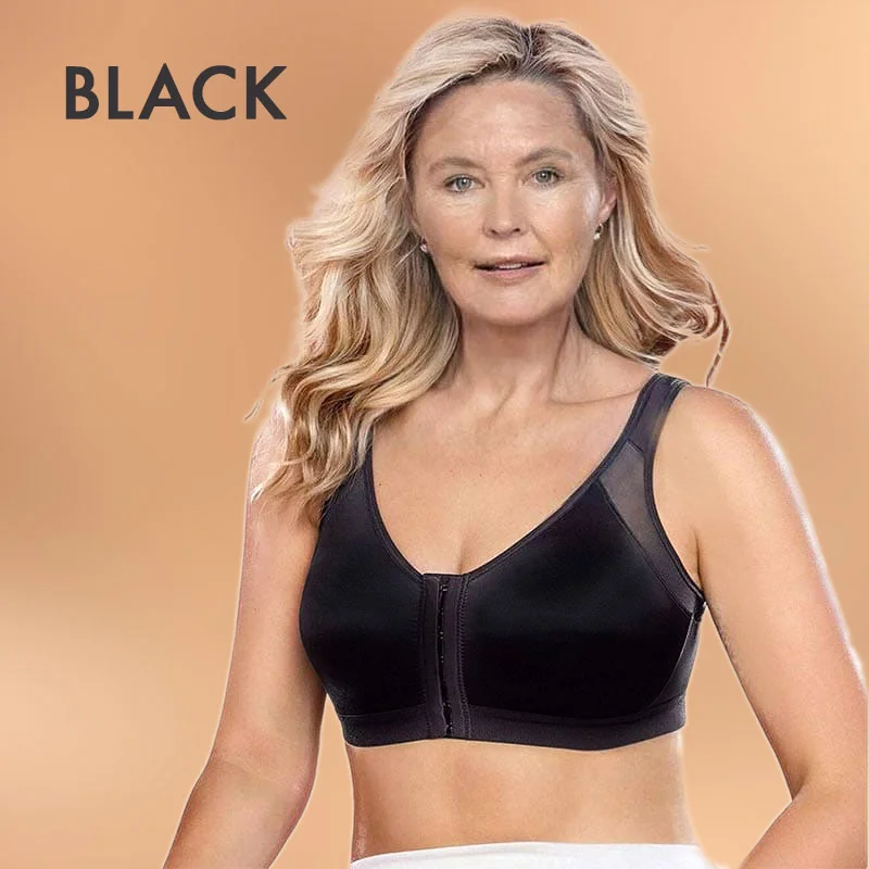 LB®ADJUSTABLE CHEST BRACE FRONT CLOSURE FULL COVERAGE BRAS-BUY 1 GET 1 FREE