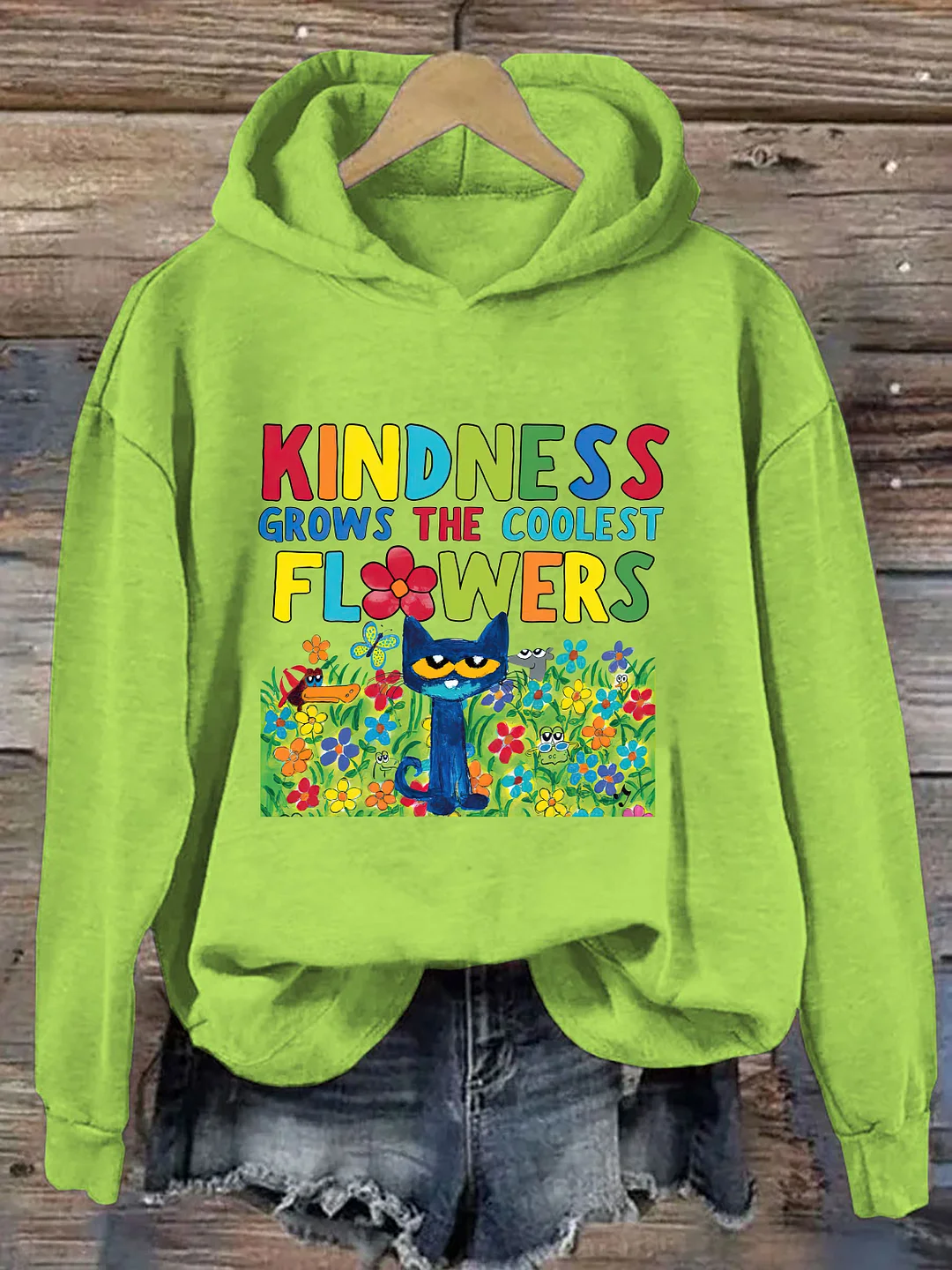 Kindness Grows The Coolest Flowers Hoodie
