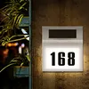 House Number LED Solar Lamp Waterproof Outdoor Address Number Sign Light