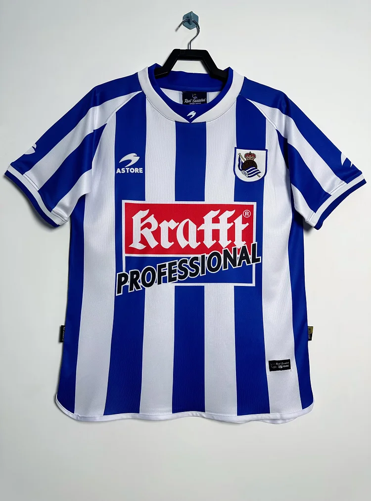 2002/03 Real Sociedad Home Retro Shirt