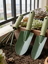 4pcs Hand Rake Garden Tool with Non Slip Handle Multifunctional Garden Cleaning Shovel Ideal for Digging Weeding Planting