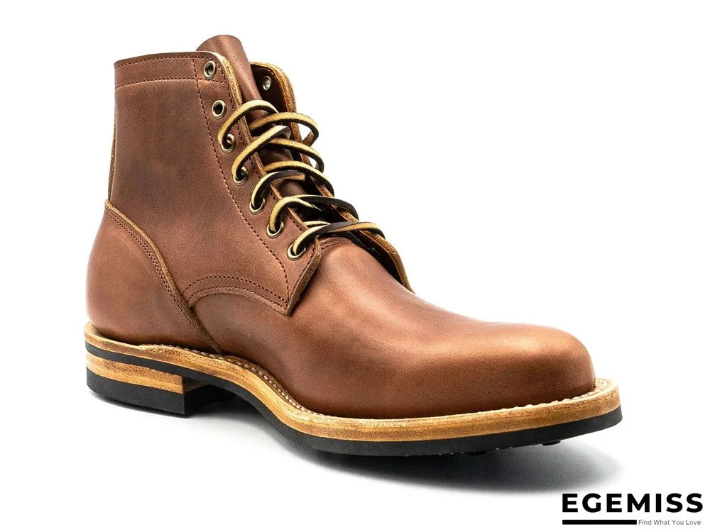 Cow Split Leather Men Boots Comfortable Boots Men Footwear Rubber Ankle Boots Men's Shoes | EGEMISS