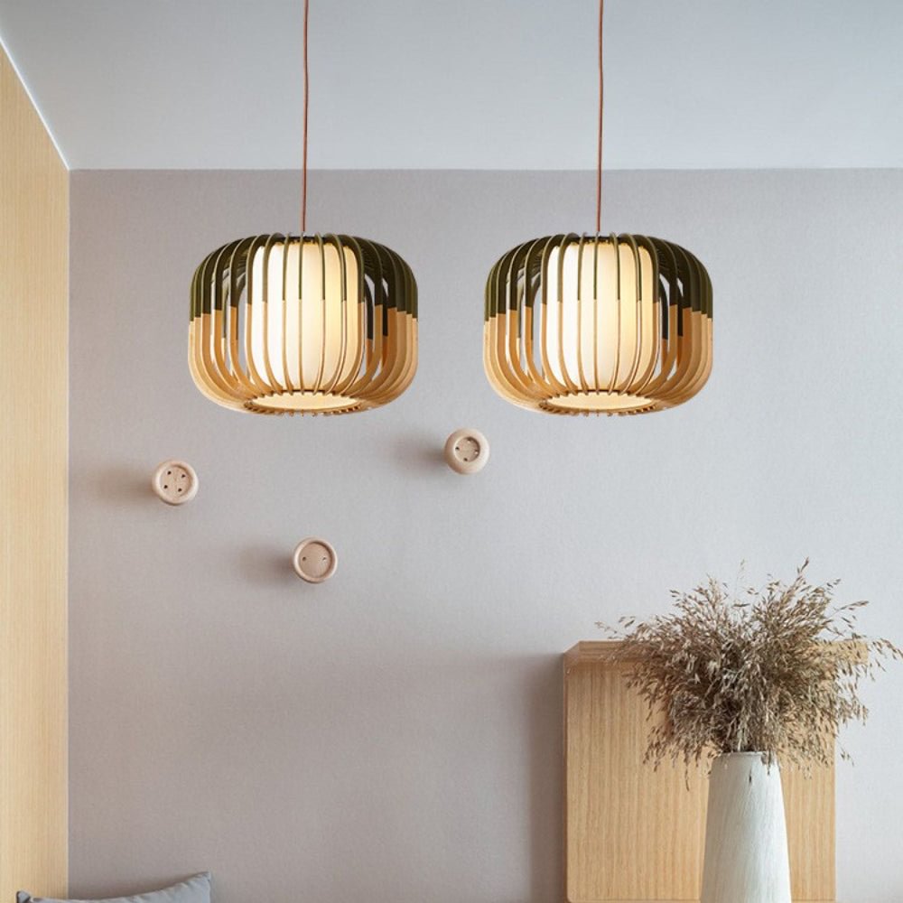 nordic wooden hanging lamp