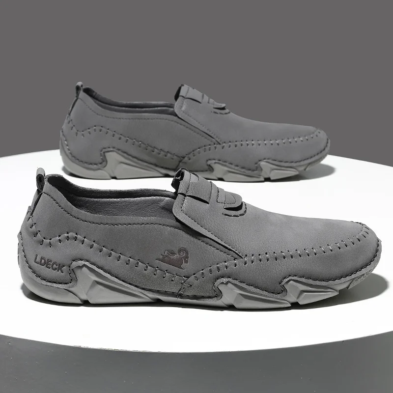 43% OFF丨Italian Hand Stitched Plus Size Men's Shoes Low Top Men's Casual Shoes