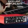 MD22 Audio Sound Card 48V Phantom Power USB Audio Interface for Guitar Recording