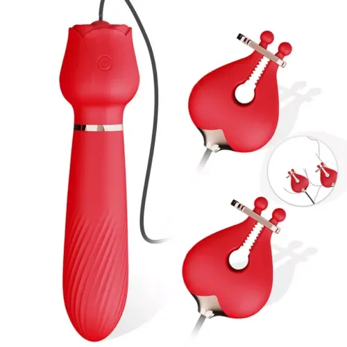 pornhint Pornhint Nipple Toy Clamps Vibrating Breast Clamps Stimulator Massager Vibrator Sex Toys Toy