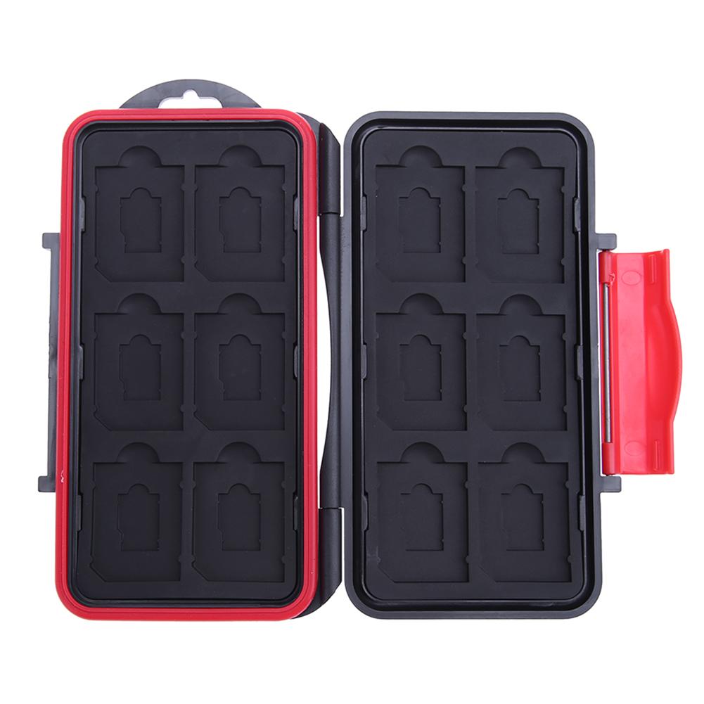 

All in One Storage Memory Card Case Waterproof Shockproof 12SDTF Cards Box, 501 Original