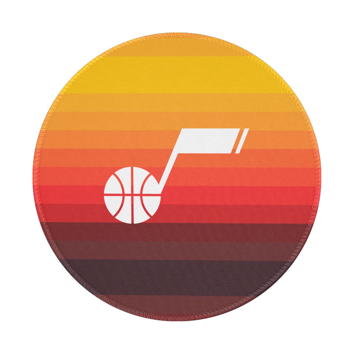 Utah Jazz Team Logo Non-Slip Rubber Round Mouse Pad