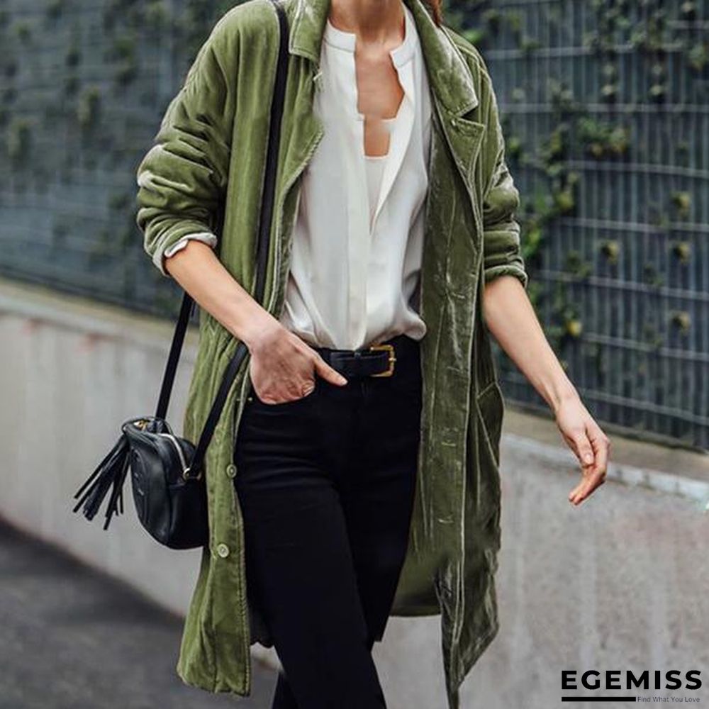 Fashion Solid Color Loose Coats | EGEMISS