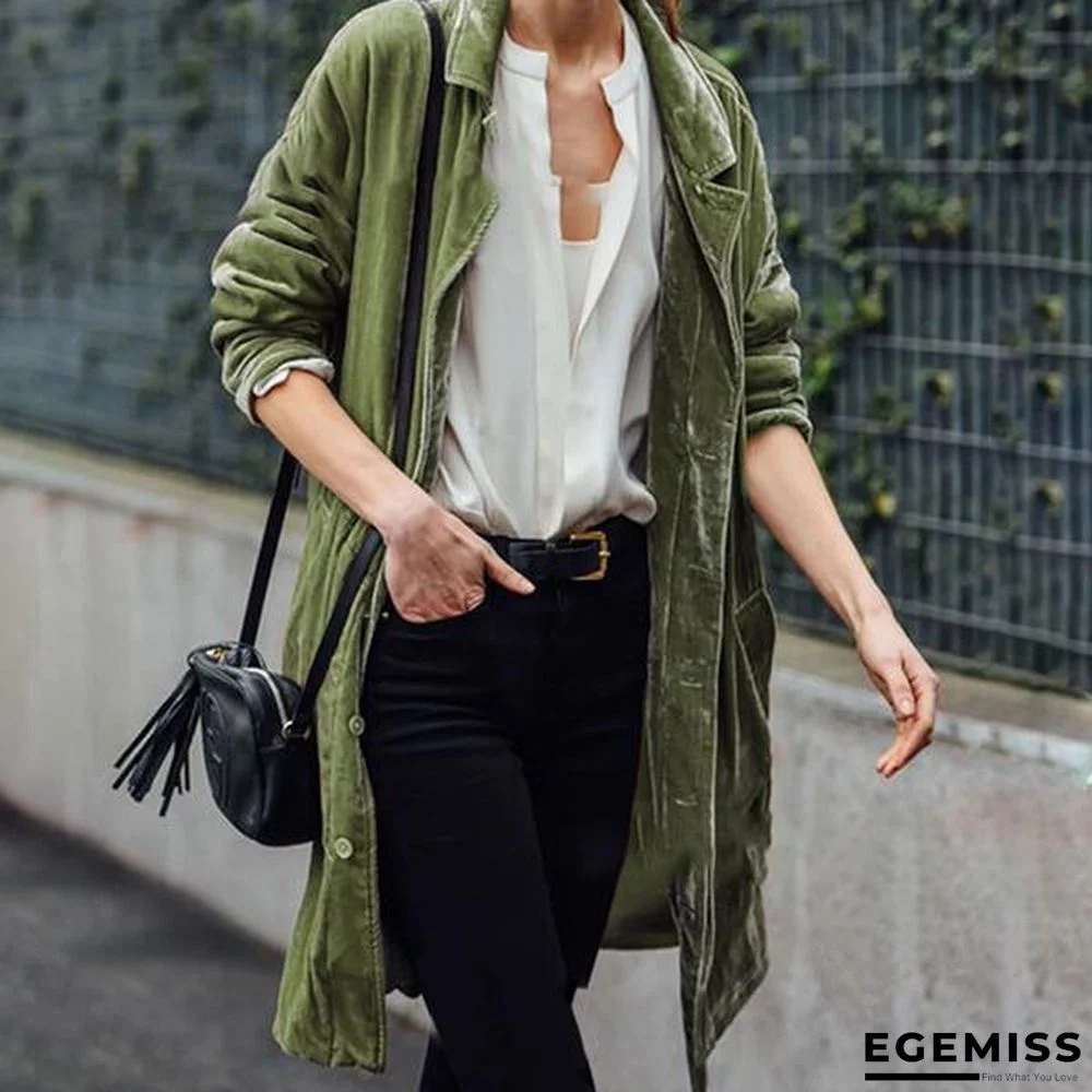 Fashion Solid Color Loose Coats | EGEMISS