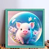Crystal Ball Zodiac-Pig-11CT Stamped Cross Stitch 40*40cm/15.75*15.75in