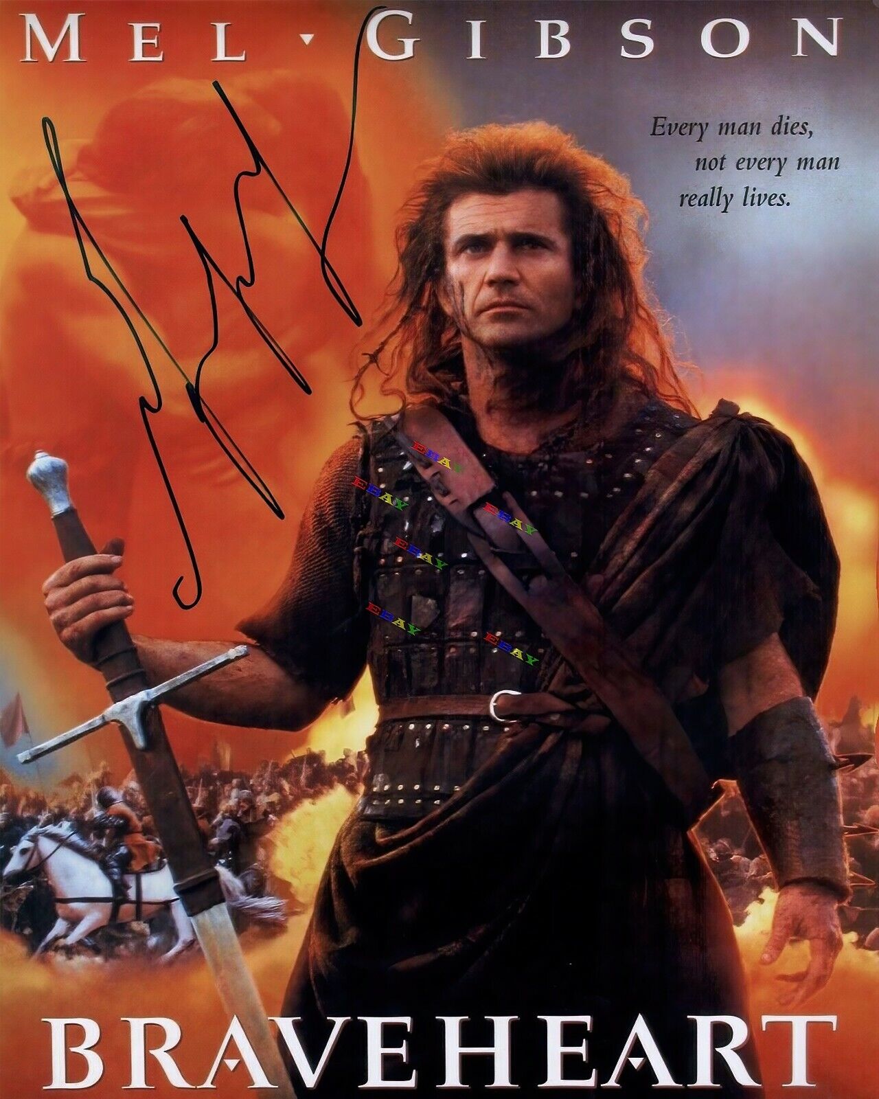 MEL GIBSON Autographed 8x10 Photo Poster painting Signed REPRINT