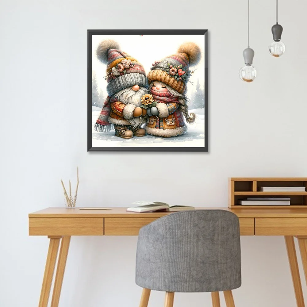 Diamond Painting - Full Round Drill - Gnome Love(Canvas|30*30cm)