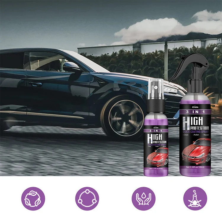 🔥3-in-1 High Protection Car Spray (Buy 2 get 1 free) (Buy 3 get 2 free)