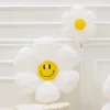 6 Petals Smile Daisy Flower Large Aluminum Film Balloons Party Birthday Festive Decors