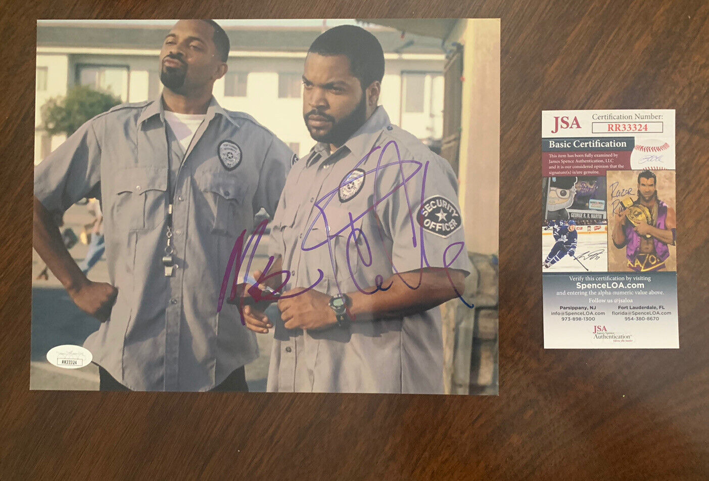 Ice Cube and Mike Epps dual signed 8x10 Photo Poster painting Friday Movie Autographed JSA COA