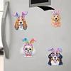 6Pcs Acryl Hunde - 5d DIY Handwerk Aufkleber Magnet