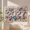 2027 Floral DIY Paper Diamond Painting Wall Calendar Set Special Shaped Partial Drill Monthly Flip Hanging Calendar Kit for Adults Beginners Gift Home Office Decor