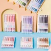 Morandi Gradient Hexagon 0.5mm Gel Signature Pens Set School Student Office Stationery Gift