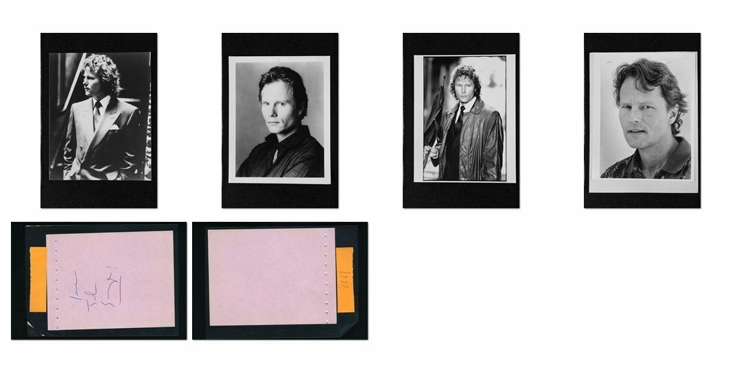 John Savage - Signed Autograph and Headshot Photo Poster painting set - Deer Hunter