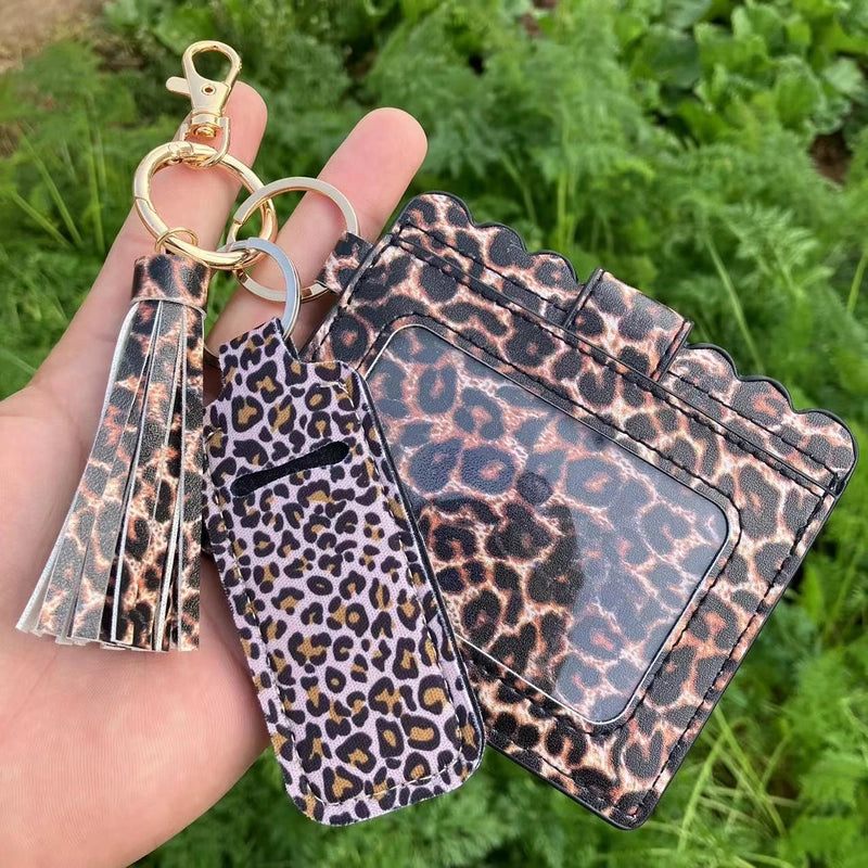 Women’s Geometric Pu Leather Open Card Holders