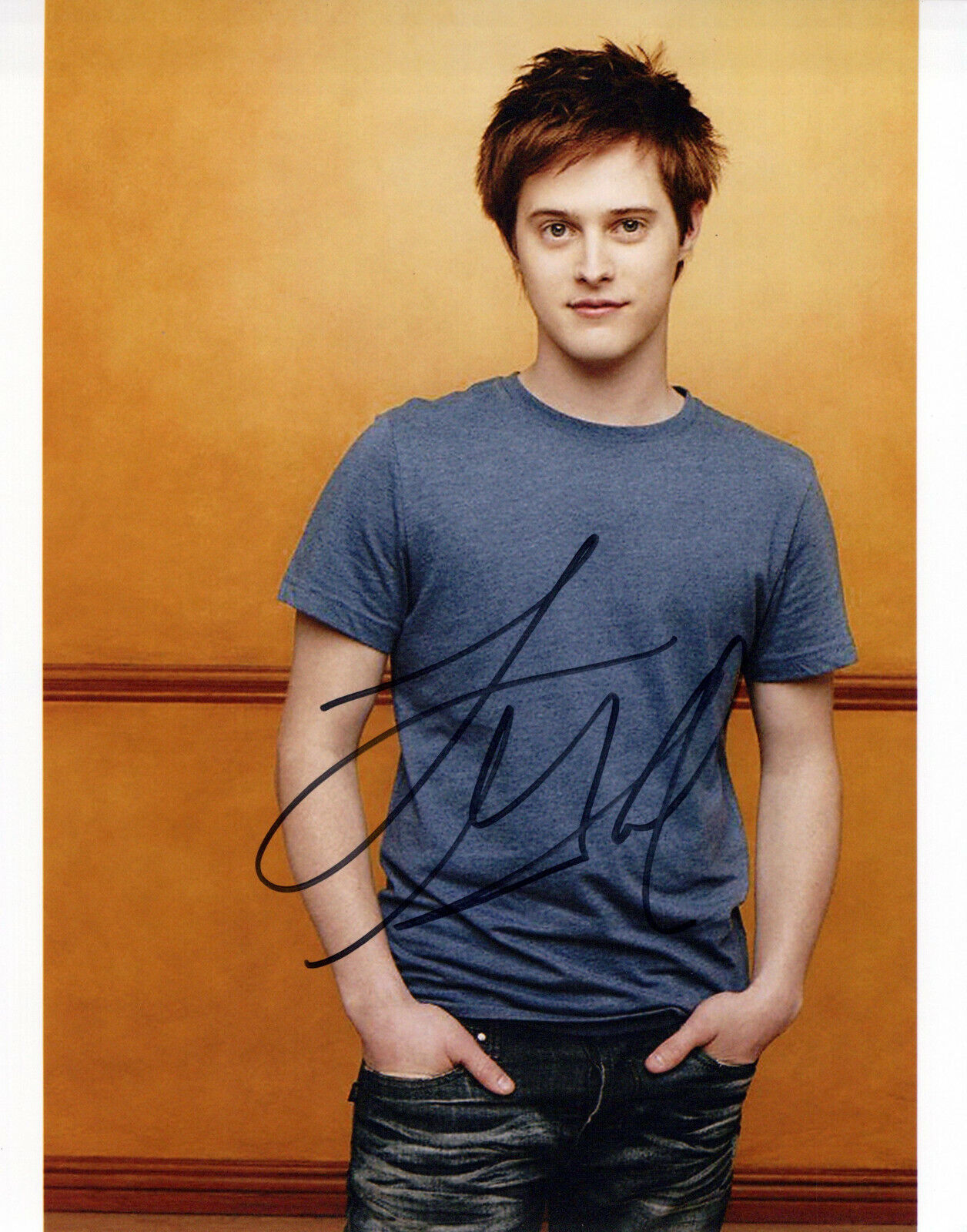 Lucas Grabeel head shot autographed Photo Poster painting signed 8x10 #4