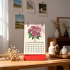 2027 New DIY Diamond Painting Flower Bouquet Desk Calendar Set 12-Month Flip Calendar Design Monthly Planner Office Desktop Decor