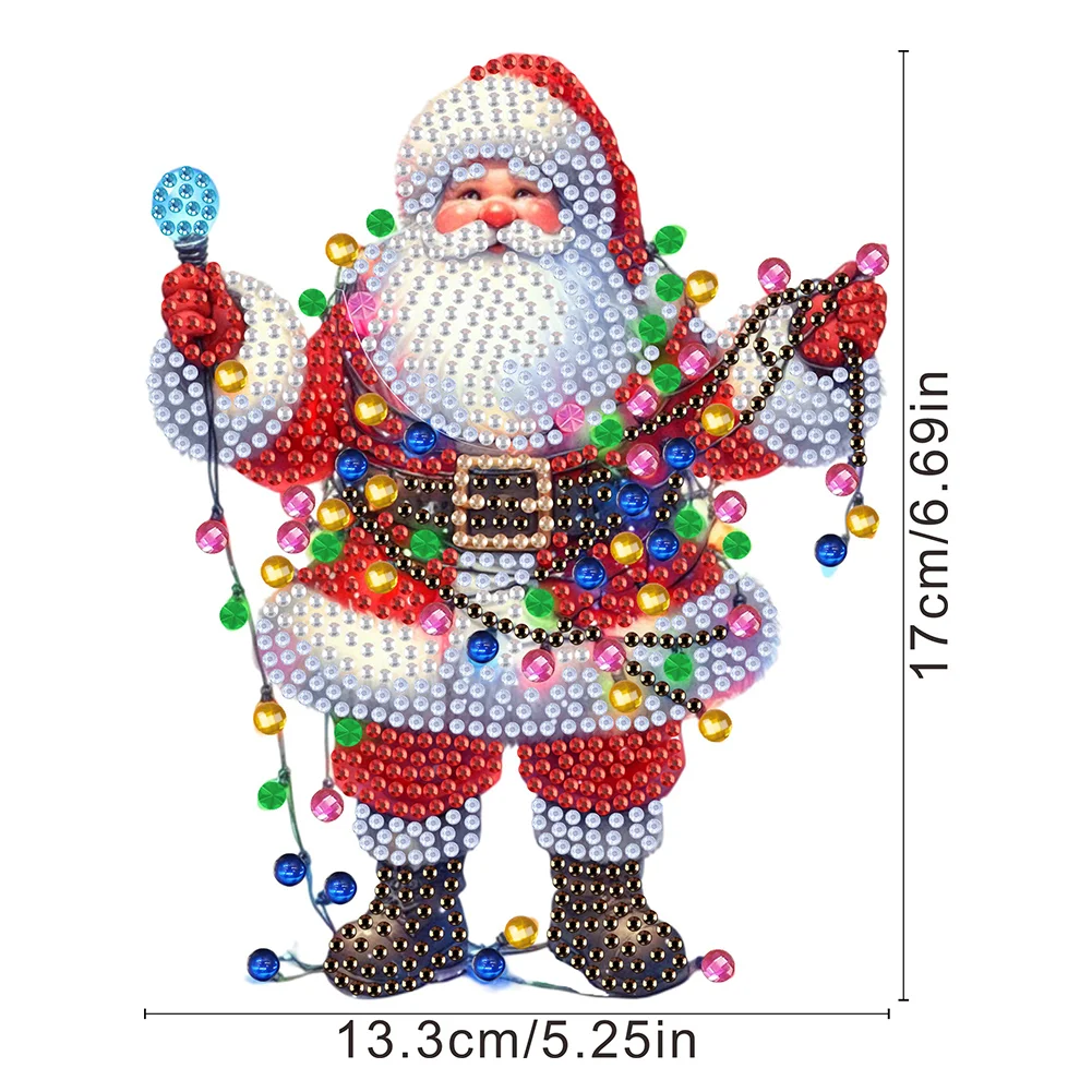 5D DIY Acrylic Shaking Head Santa Claus Diamond Painting Desktop Decors for Home