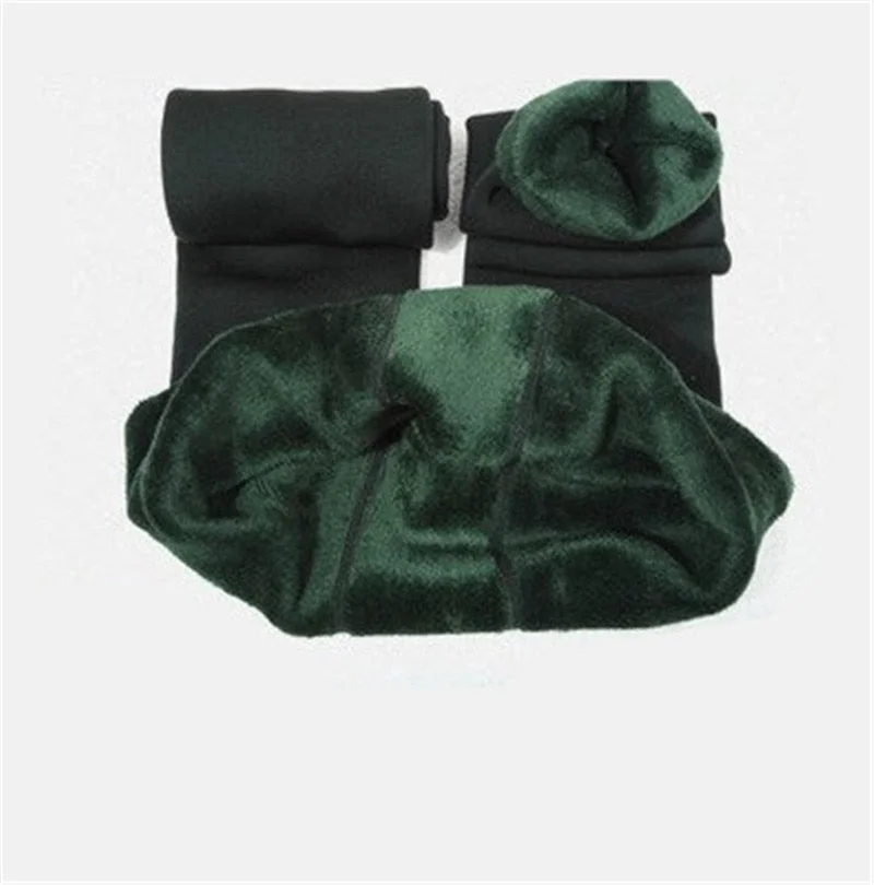 CHLEISURE Winter Warm Velvet Leggings Women High Waist Thick Legging Fashion Solid Large Size Autumn Leggings S-XL 8 Colors